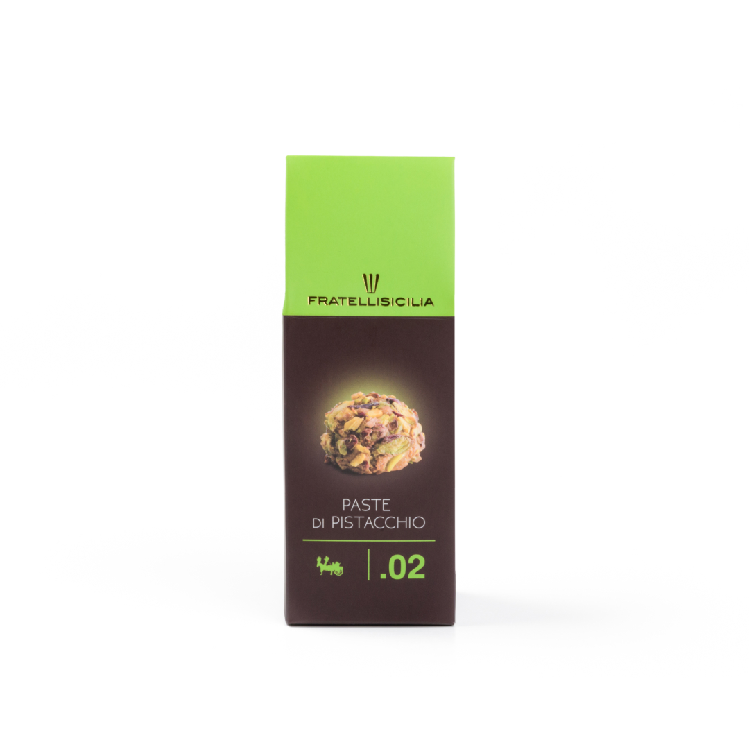 Paste siciliane al pistacchio in scatola verde – Fratelli Sicilia distribuite da Radici Group