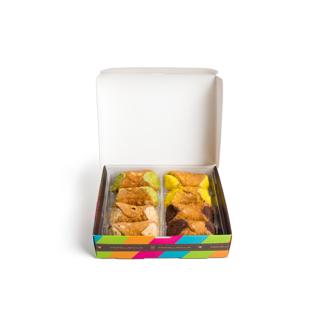 Cannoli siciliani assortiti in confezione regalo Fratelli Sicilia – distribuiti da Radici Group