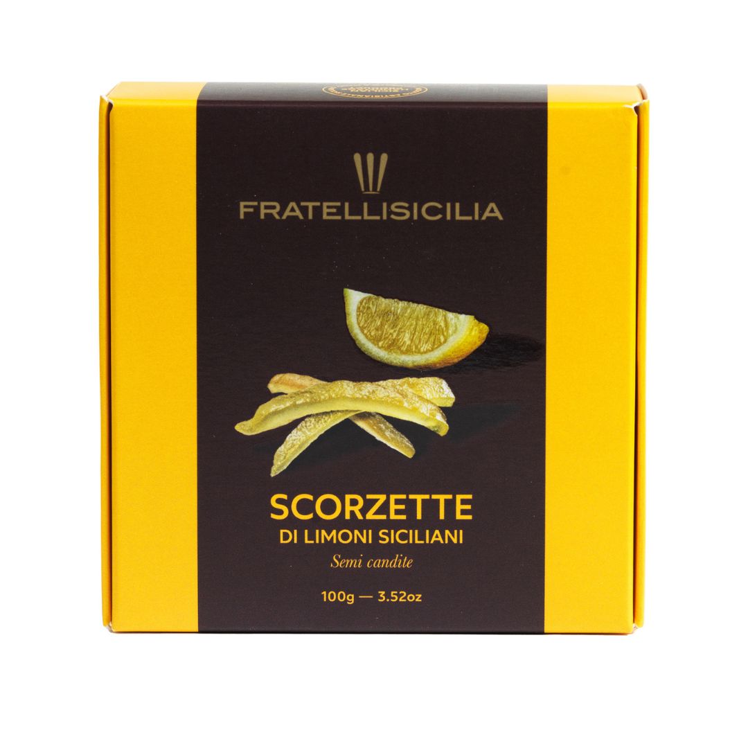Scorzette di limone candite siciliane – Fratelli Sicilia distribuite da Radici Group