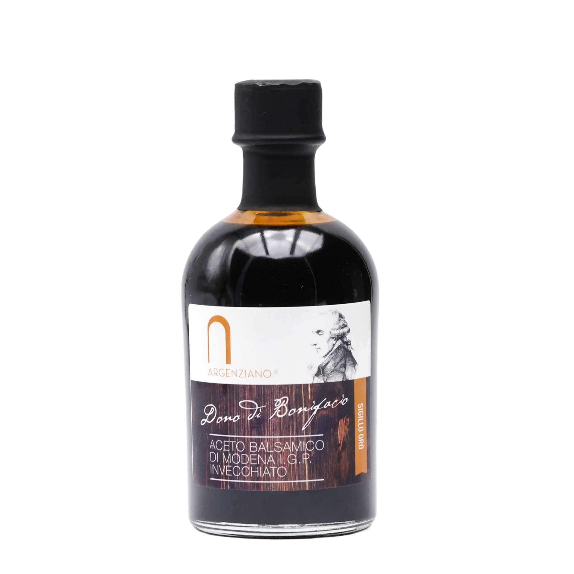 Bottiglia di Aceto Balsamico di Modena IGP Invecchiato – Sigillo Oro Argenziano, distribuiti da Radici Group