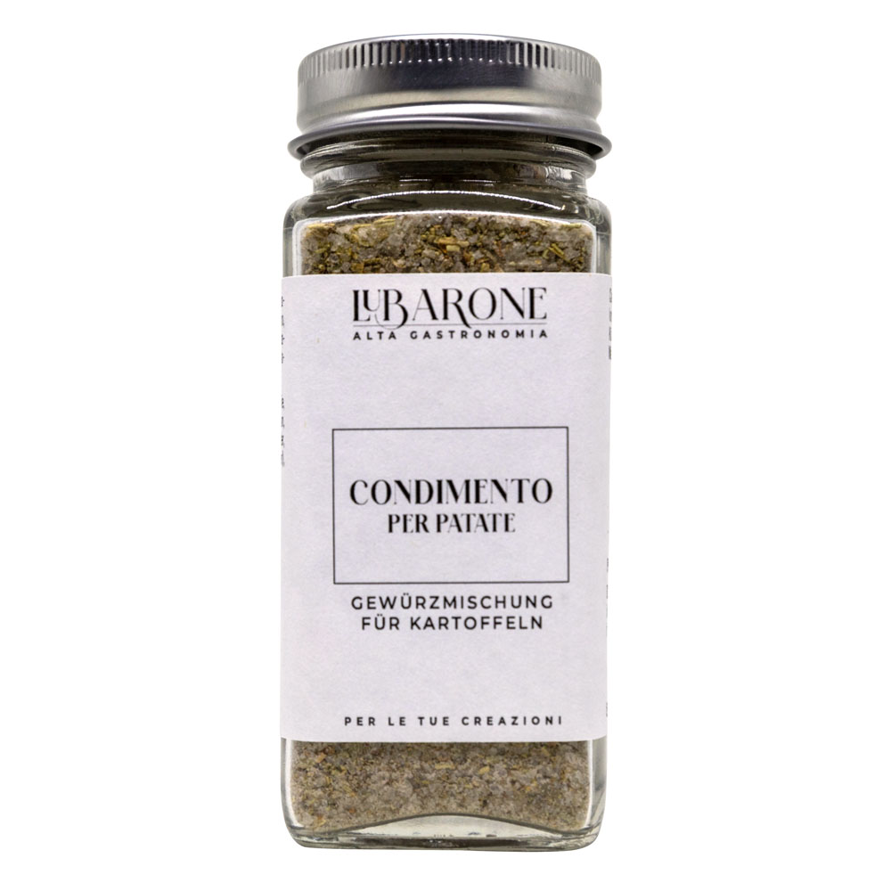 Miscela di spezie per patate arrosto o al forno, prodotta da LuBarone, distribuita da Radici Group