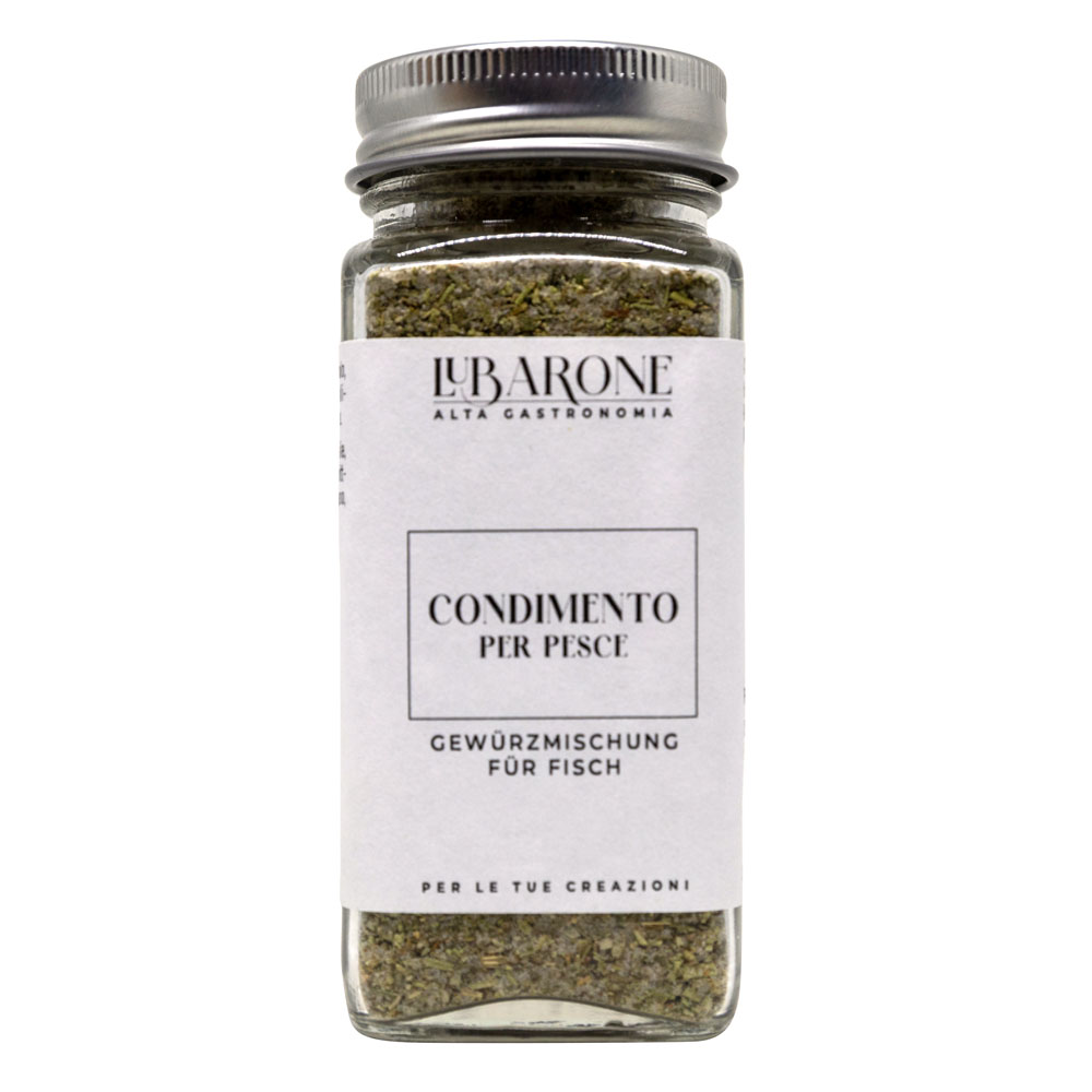 Spezie per pesce e piatti di mare, miscela aromatica di LuBarone, distribuita da Radici Group